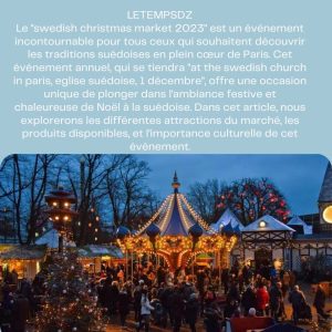 Swedish Christmas Market 2023 Une Expérience Magique à l'Église Suédoise de Paris (1)